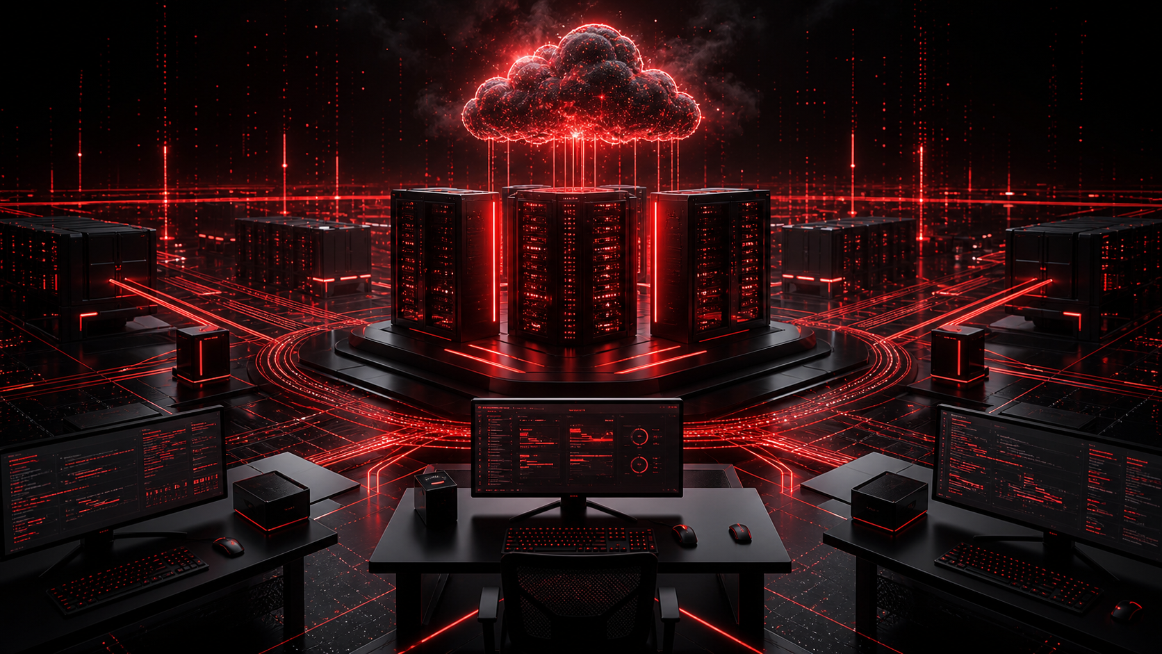 Original copyright-safe HelixAI cloud products concept image