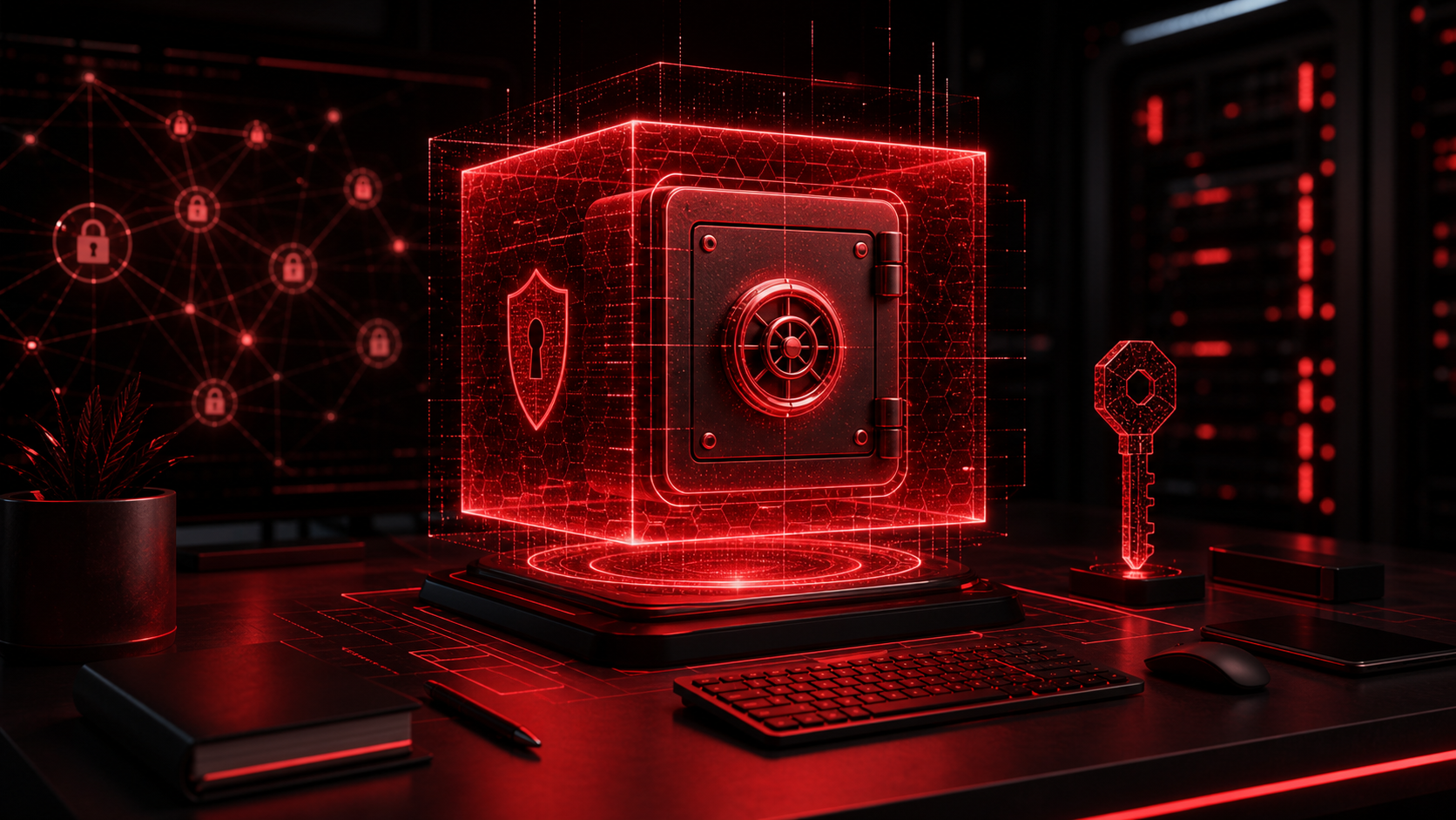 Original Helix.Vault visual representing a local encrypted secrets vault